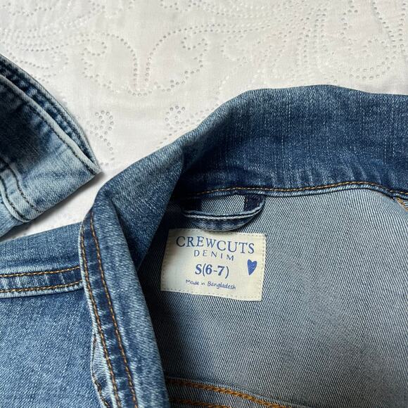Crewcuts Denim Jean Jacket Size 6/7 - Picture 6 of 6